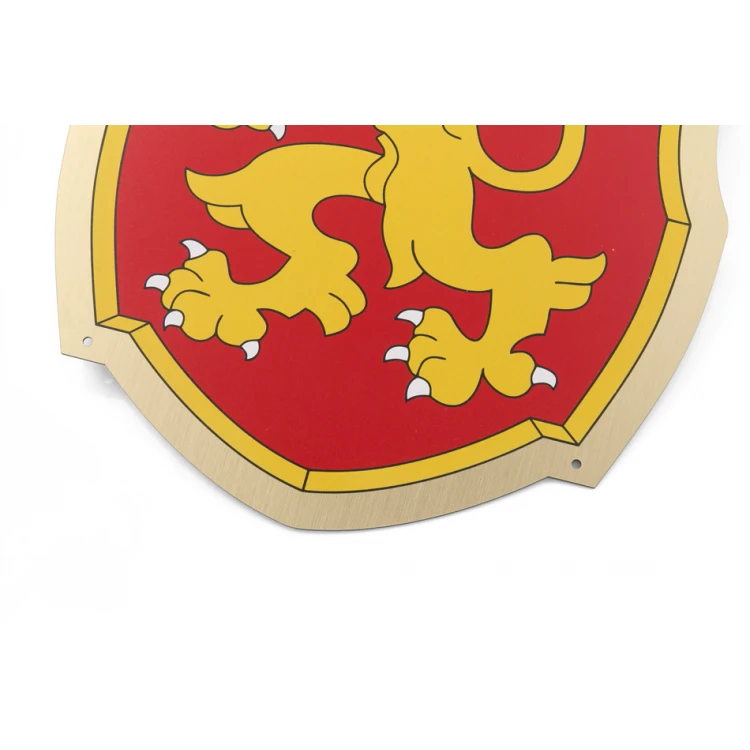 Plakette mit beliebigem Wappen - Abm. 297x210mm (A4) - Gravierlaminat - UV-Druck - TAB135