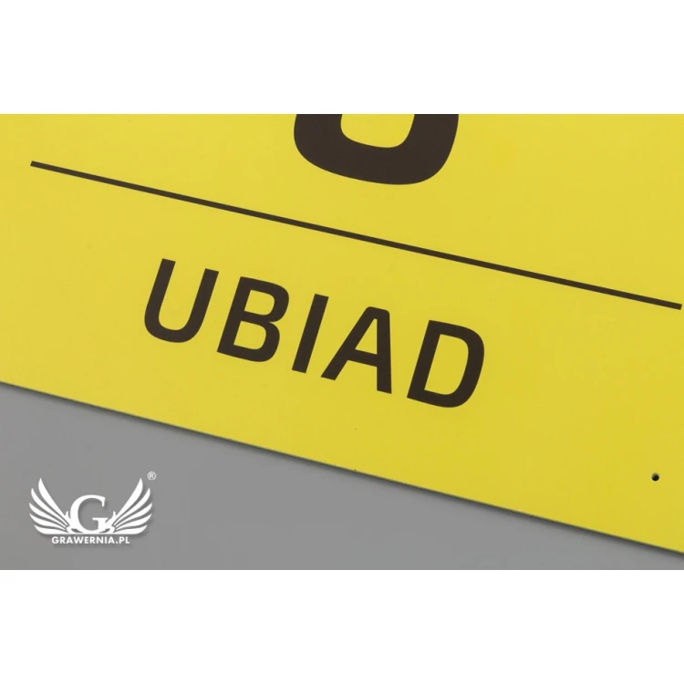 Hausnummer Schild - Größe 295x210mm - PVC - farbiger UV-Druck - TAB075