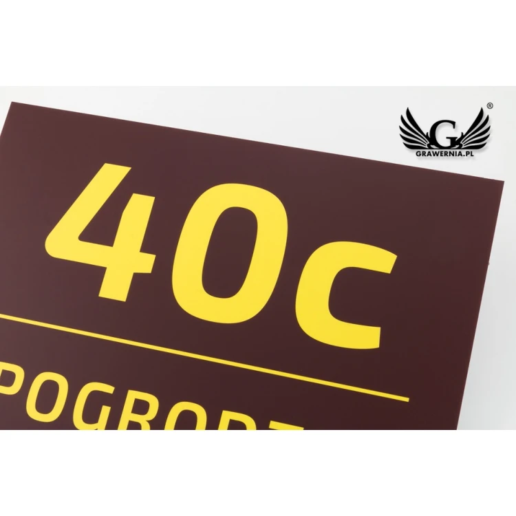 Hausnummer Schild - Größe 295x210mm - PVC - farbiger UV-Druck - TAB073