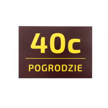 Hausnummer Schild - Größe 295x210mm - PVC - farbiger UV-Druck - TAB073