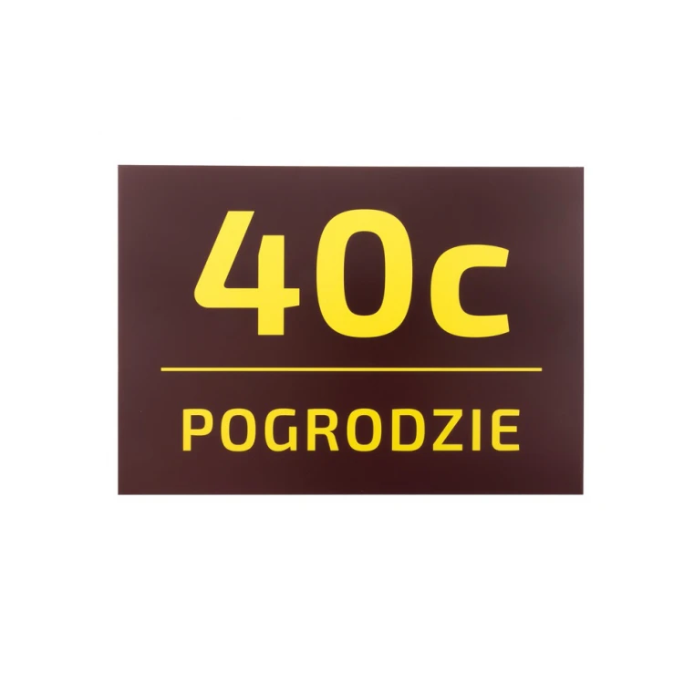 Hausnummer Schild - Größe 295x210mm - PVC - farbiger UV-Druck - TAB073