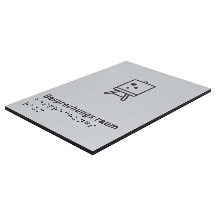 Piktogramm und Braille-Schild - Besprechungsraum - Größe 100x150mm - TAB633
