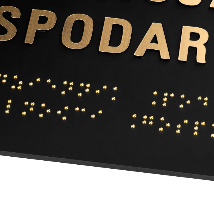 Braille- und Nummerierungstafel - Abmessungen 310x180mm - TAB603