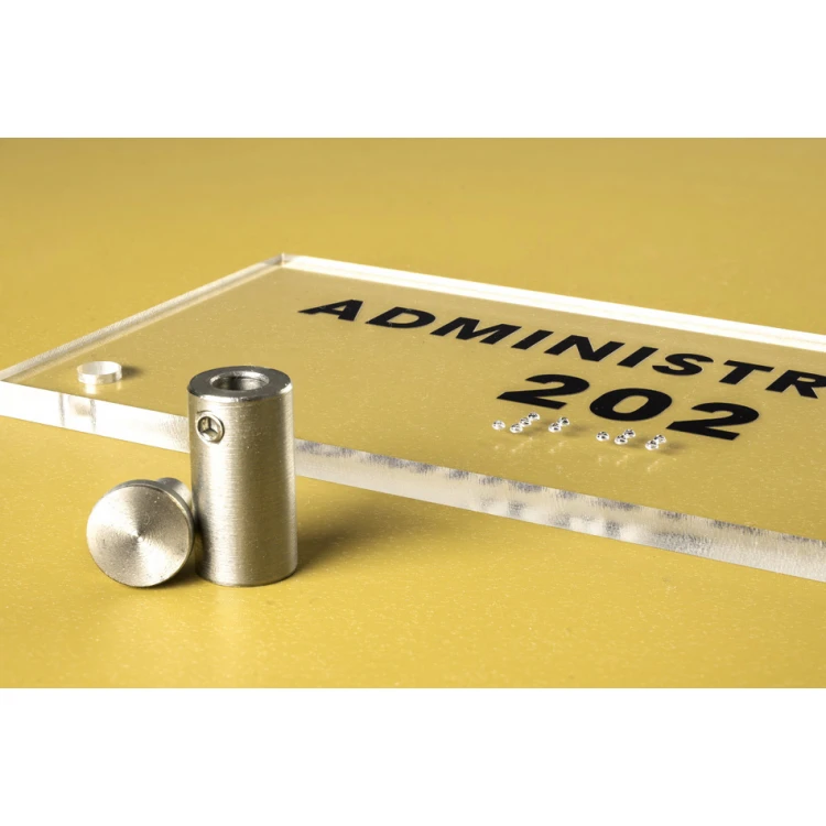 Plexiglasplatte mit Nummerierung und Braille-Schrift - Größe 160x75mm - TAB273