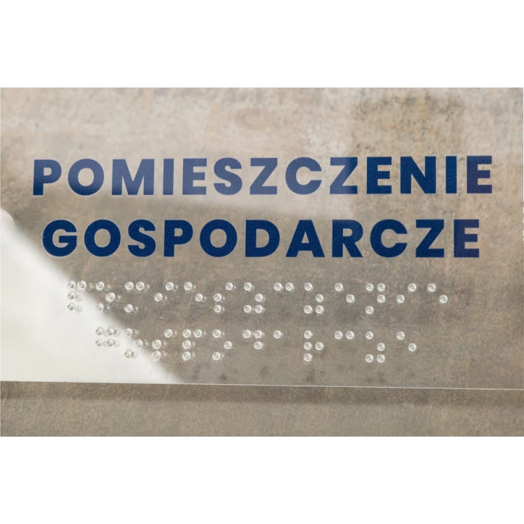 Plexiglas-Tafel mit Nummerierung und Braille-Schrift - Größe 160x75mm - TAB428