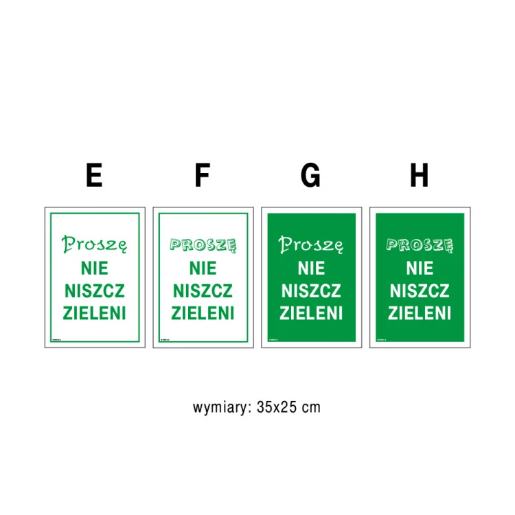 Schild "Betreten des Rasens verboten" - Größe 250x350mm - PVC - farbiger UV-Druck - TAB144