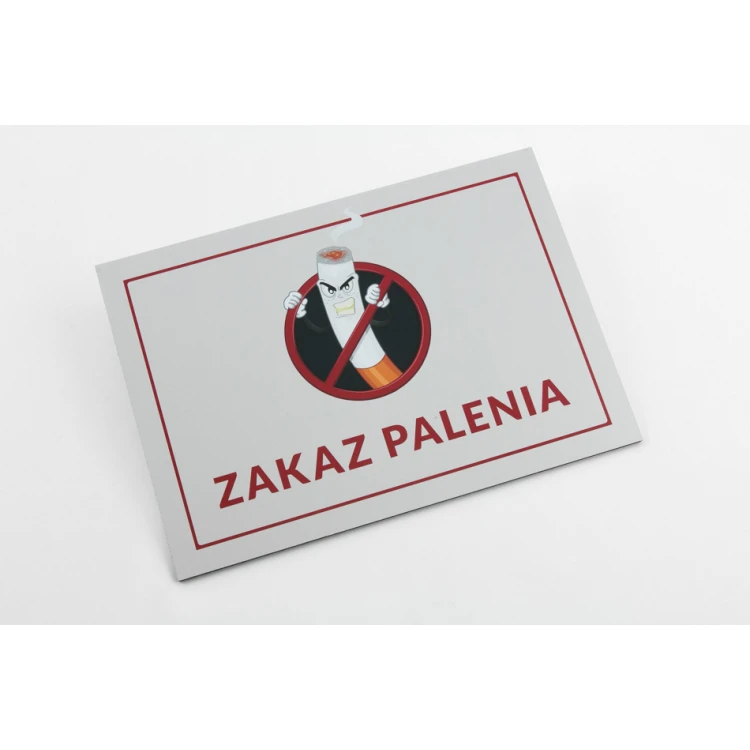 Schild - Rauchen verboten - Größe 210x148mm (A5) - DIBOND MATT 3mm - UV-Druck