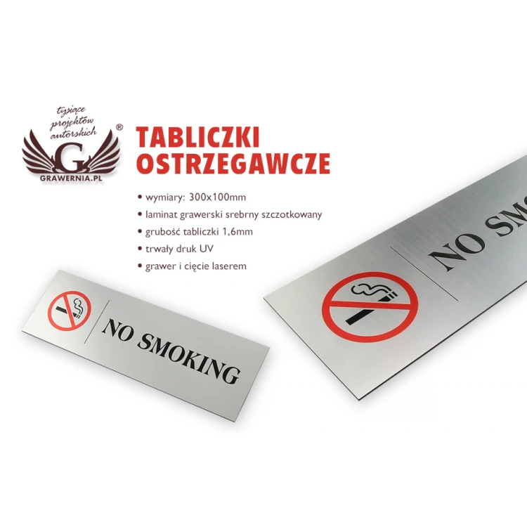Schild - Rauchen verboten - Größe 300x100mm - farbiger UV-Druck