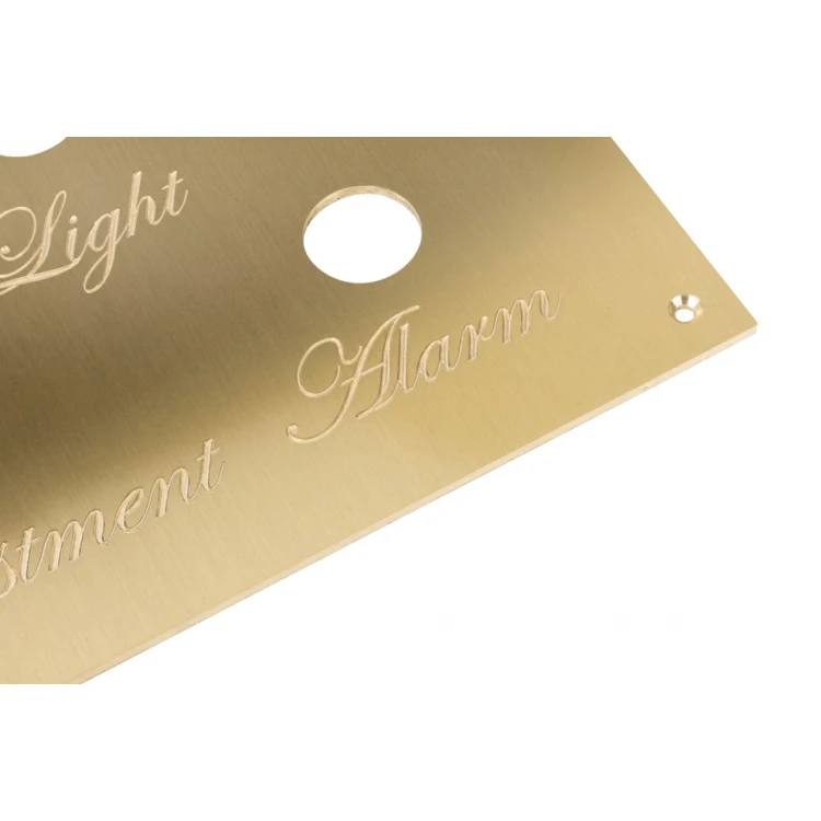 Typenschild für Maschinen und Geräte aus Messing - Abm.162x82mm - TZN047