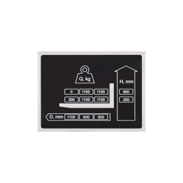 Namensschild aus schwarz eloxiertem Aluminium - Abmessung 80x60mm - TZN052