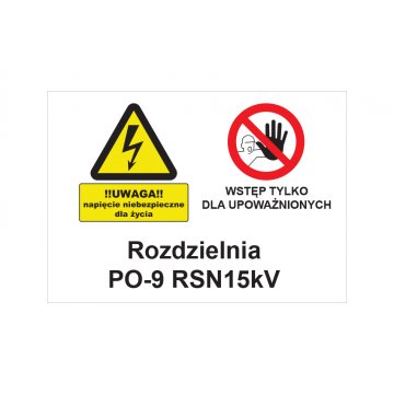 Typenschild mit Warnzeichen - Abm. 420x297mm (A3) - PVC - farbiger UV-Druck - BHP187