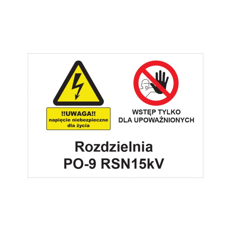 Typenschild mit Warnzeichen - Abm. 420x297mm (A3) - PVC - farbiger UV-Druck - BHP187