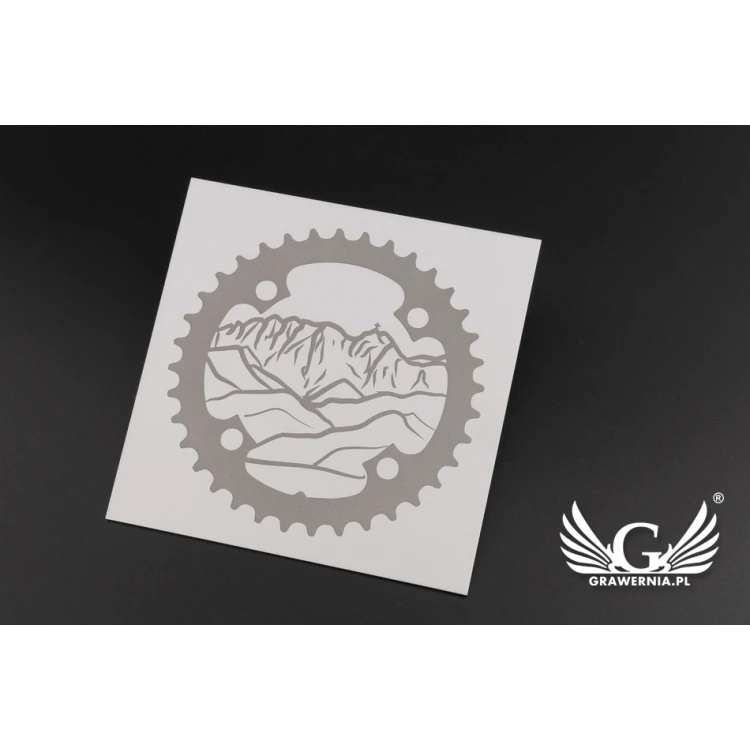 Gravierte Plakette - eloxiertes Aluminium - Abm. 80x80mm - TZN031