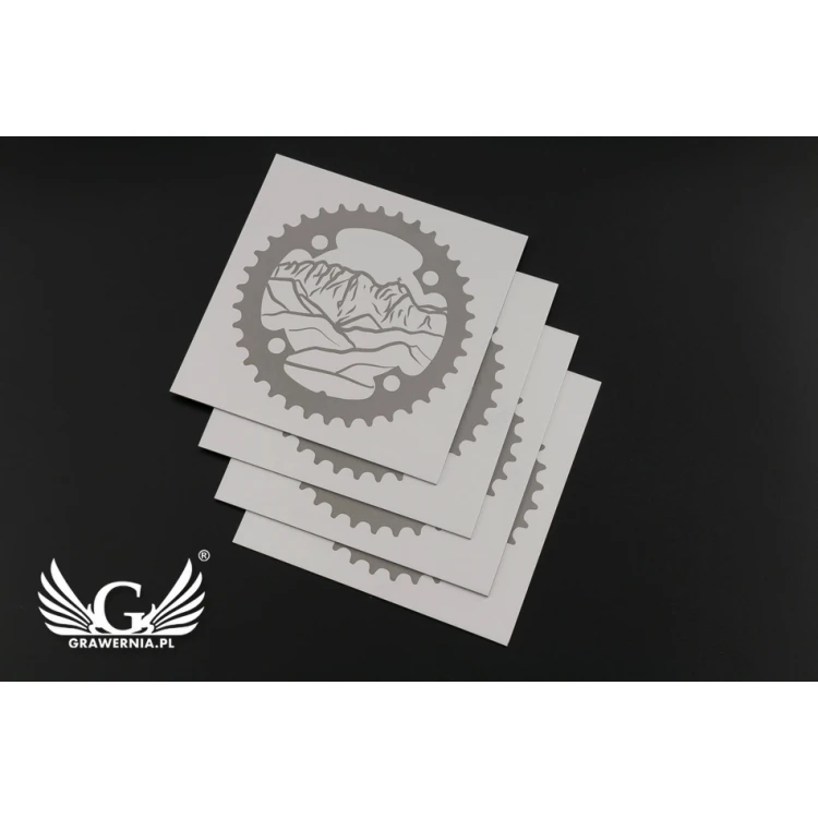 Gravierte Plakette - eloxiertes Aluminium - Abm. 80x80mm - TZN031