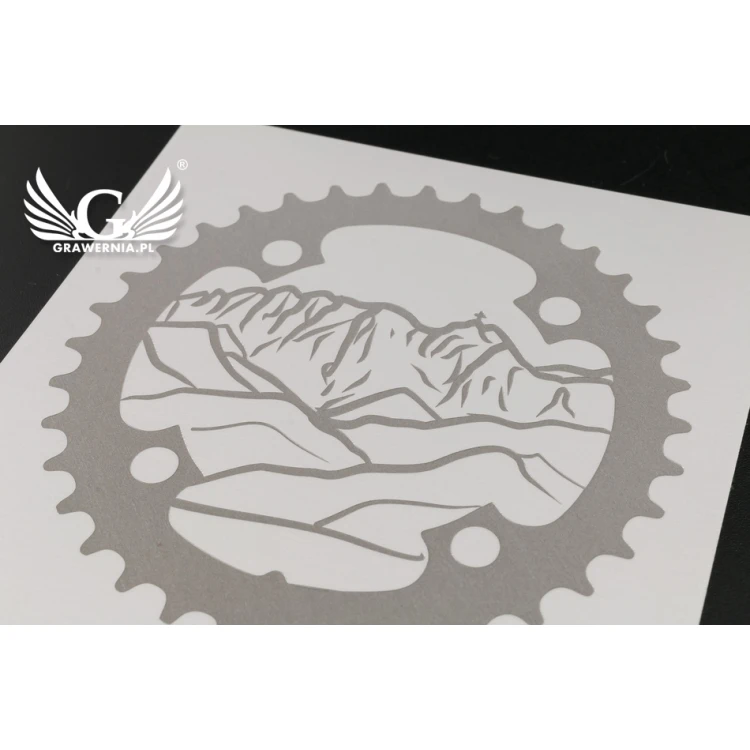 Gravierte Plakette - eloxiertes Aluminium - Abm. 80x80mm - TZN031