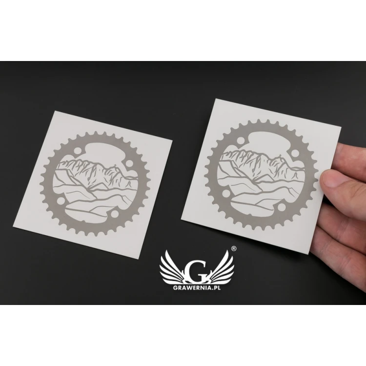 Gravierte Plakette - eloxiertes Aluminium - Abm. 80x80mm - TZN031