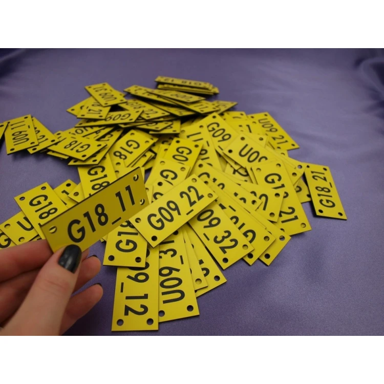 Kabelmarkierungsschilder - Größe: 70x30mm