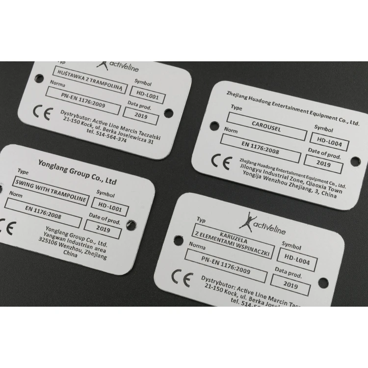 Gravierte Aluminium-Aluply-Plakette - Größe 50x30mm - TAB063