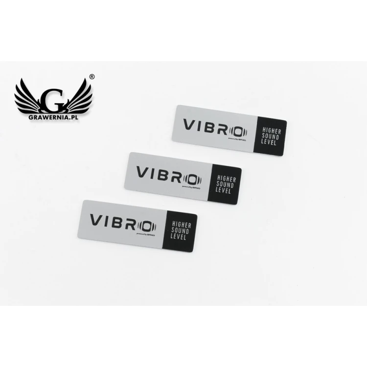 Gravierte Aluminium-Aluply-Plaketten - Abmessungen: 50x17mm - TAB103