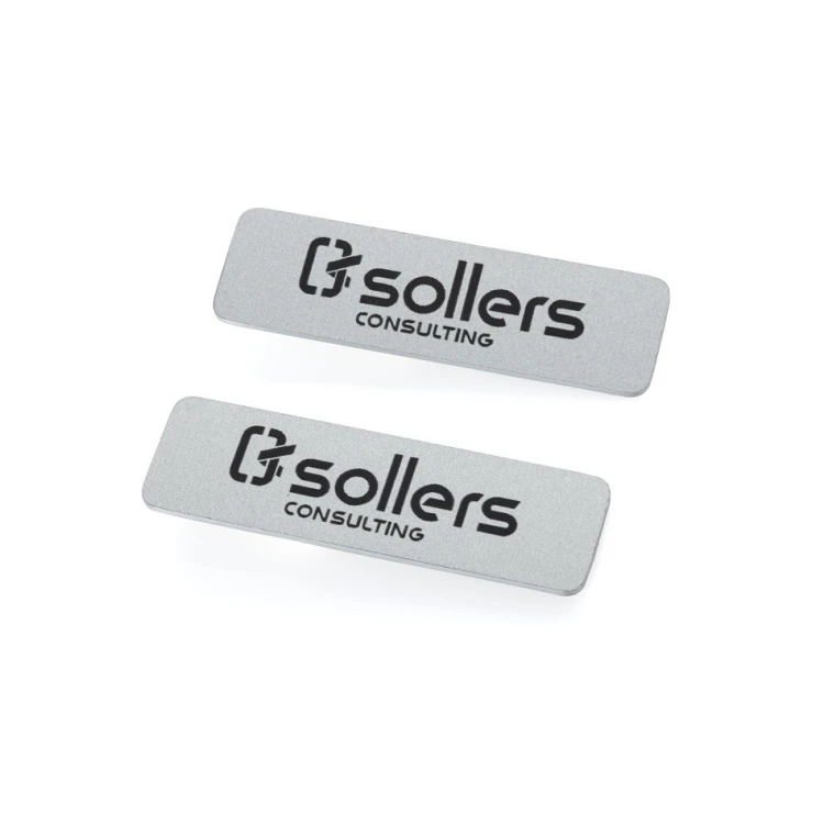 Gravierte Aluminium-Aluply-Plaketten - Abmessungen: 50x14mm - TAB421