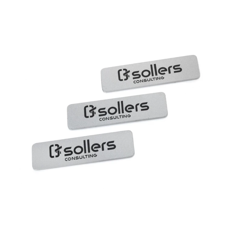 Gravierte Aluminium-Aluply-Plaketten - Abmessungen: 50x14mm - TAB421