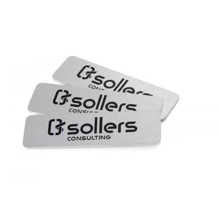 Gravierte Aluminium-Aluply-Plaketten - Abmessungen: 50x14mm - TAB421