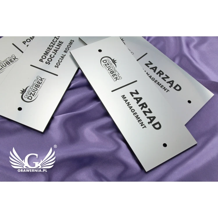 Informationsplaketten für Unternehmen und Büros - SZ091 - Abm. 250x100mm