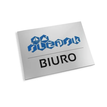 Informationsplaketten für Unternehmen und Büros mit erhabenem Logo - SZ098 - Abmessungen 210x150mm