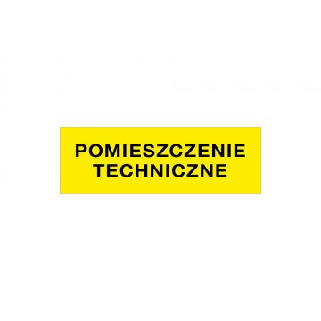 Informationsplaketten für technische Räume - Größe 210x70mm - PVC - farbiger UV-Druck - TAB161