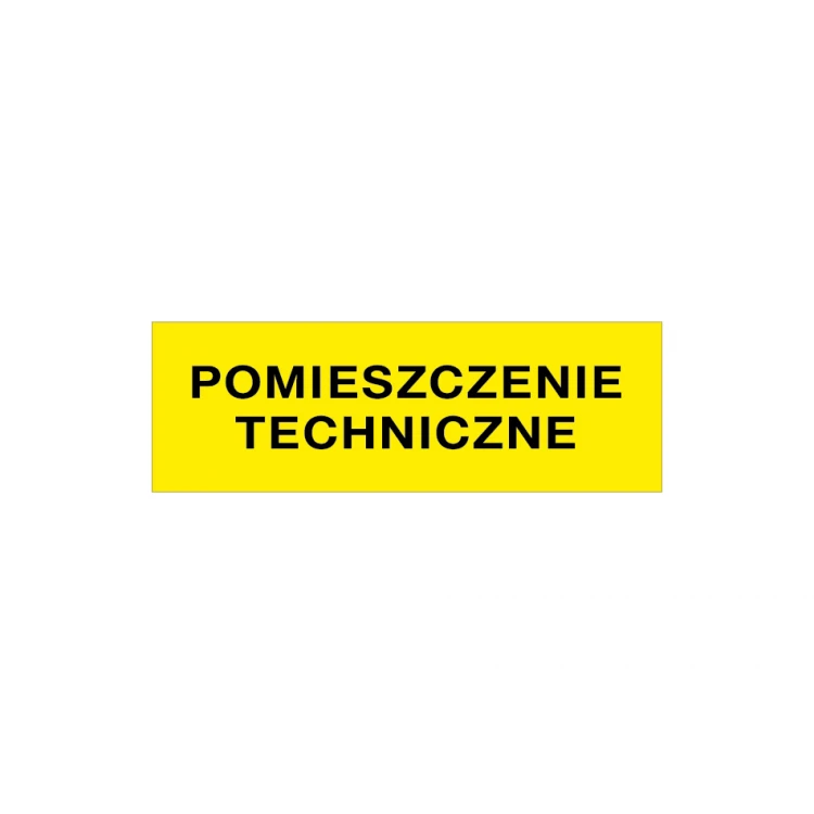 Informationsplaketten für technische Räume - Größe 210x70mm - PVC - farbiger UV-Druck - TAB161