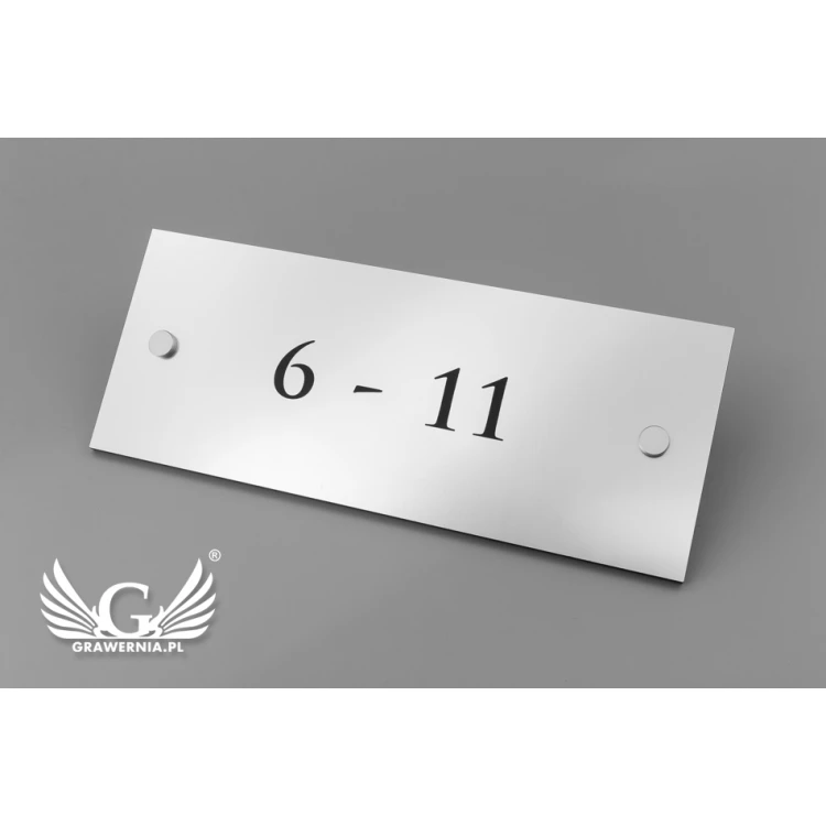 Informationsplaketten - Zimmer von bis - SZ015a - Größe 250x100mm