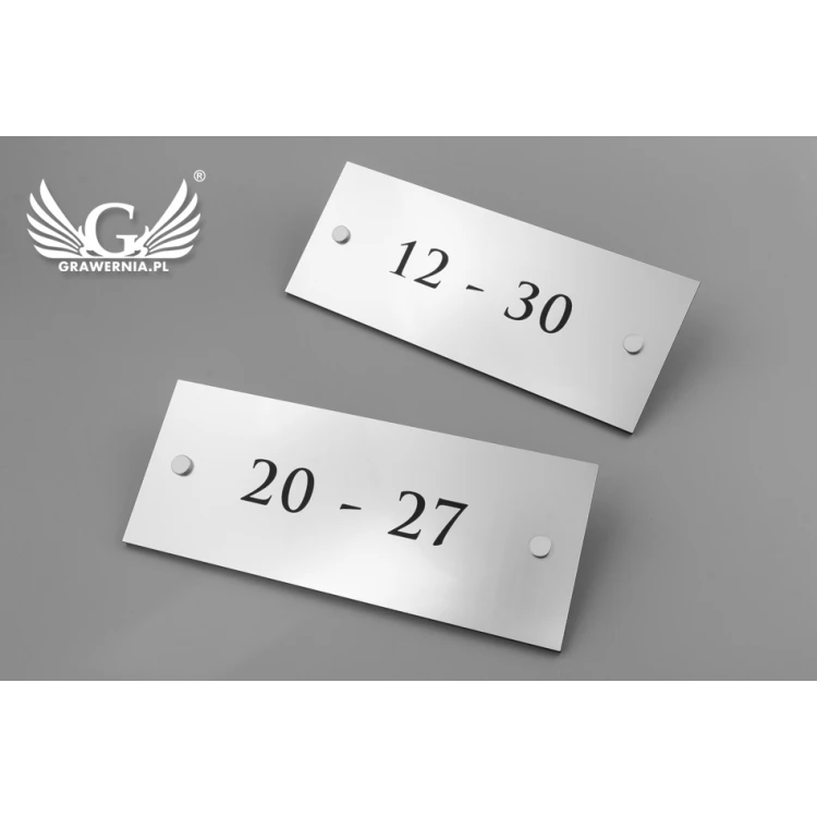 Informationsplaketten - Zimmer von bis - SZ015a - Größe 250x100mm