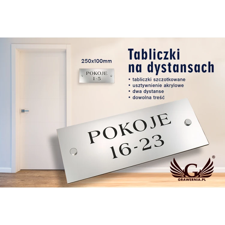 Informationsplaketten - Zimmer von bis - SZ015a - Größe 250x100mm