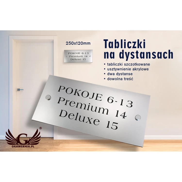 Informationsplaketten - Zimmer und Apartments - SZ016a - Größe 250x120mm
