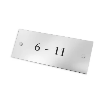 Informationsplaketten - Zimmer von bis - SZ015a - Größe 250x100mm
