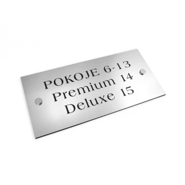 Informationsplaketten - Zimmer und Apartments - SZ016a - Größe 250x120mm