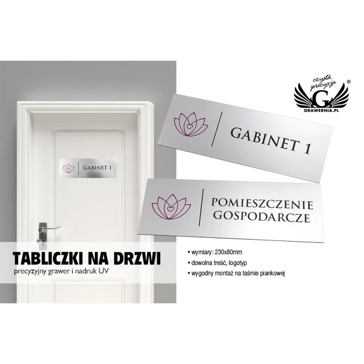 Schilder für das Büro - Größe 230x80mm - SZ125