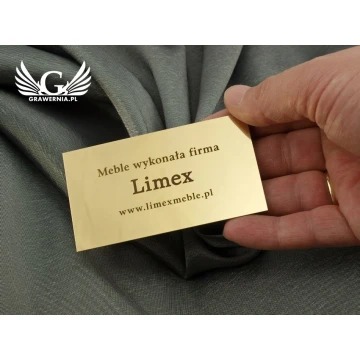 Informationsplaketten für Produkt - Größe 90x50mm