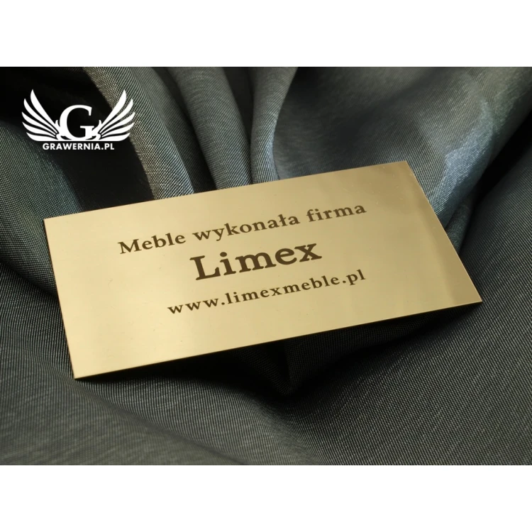 Informationsplaketten für Produkt - Größe 90x50mm
