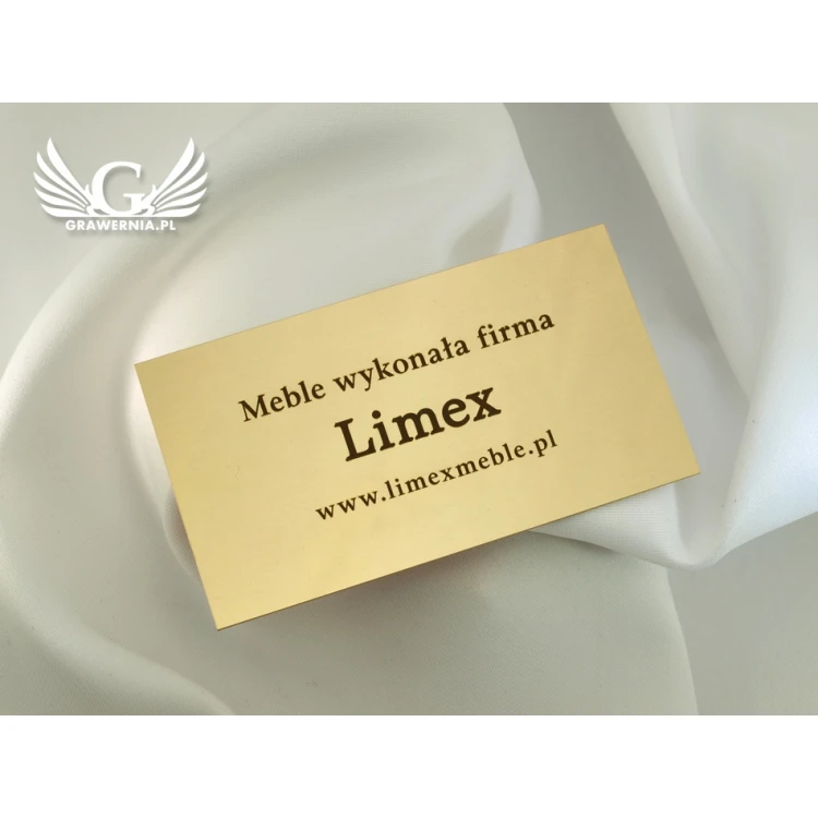Informationsplaketten für Produkt - Größe 90x50mm