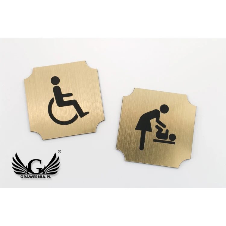 Türschilder für Toiletten - TT002 - Größe 5x5cm