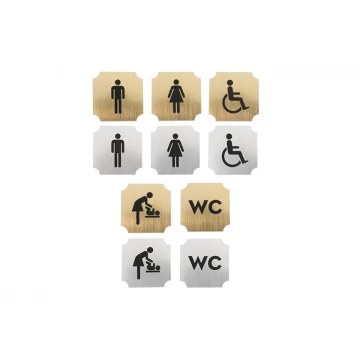 Türschilder für Toiletten - TT002 - Größe 5x5cm