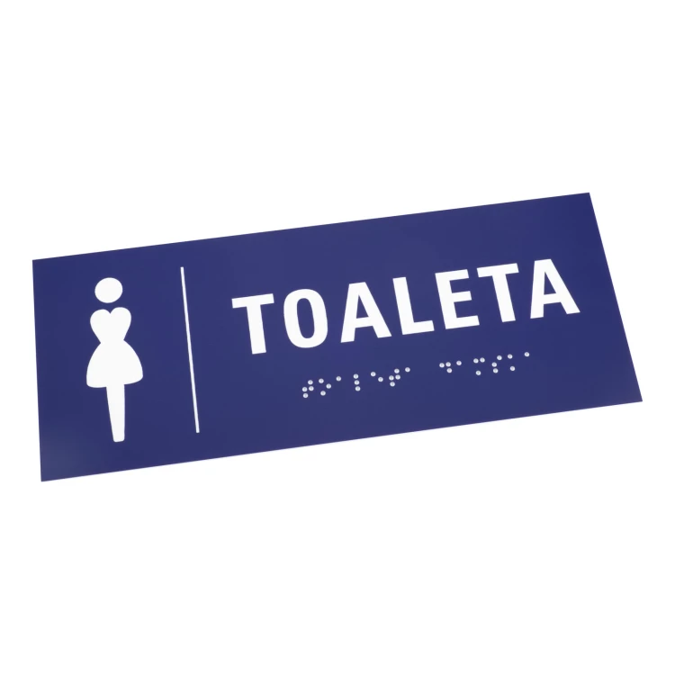 Toilettenschilder aus Gravierlaminat - Abmessungen 200x80mm - TT046