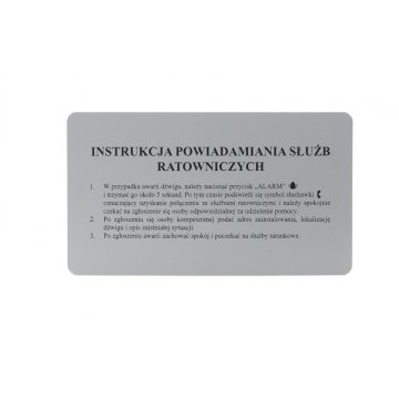 Gravierte Industrieplaketten aus Aluply-Aluminium - Abmessungen: 175x100mm - TAB136