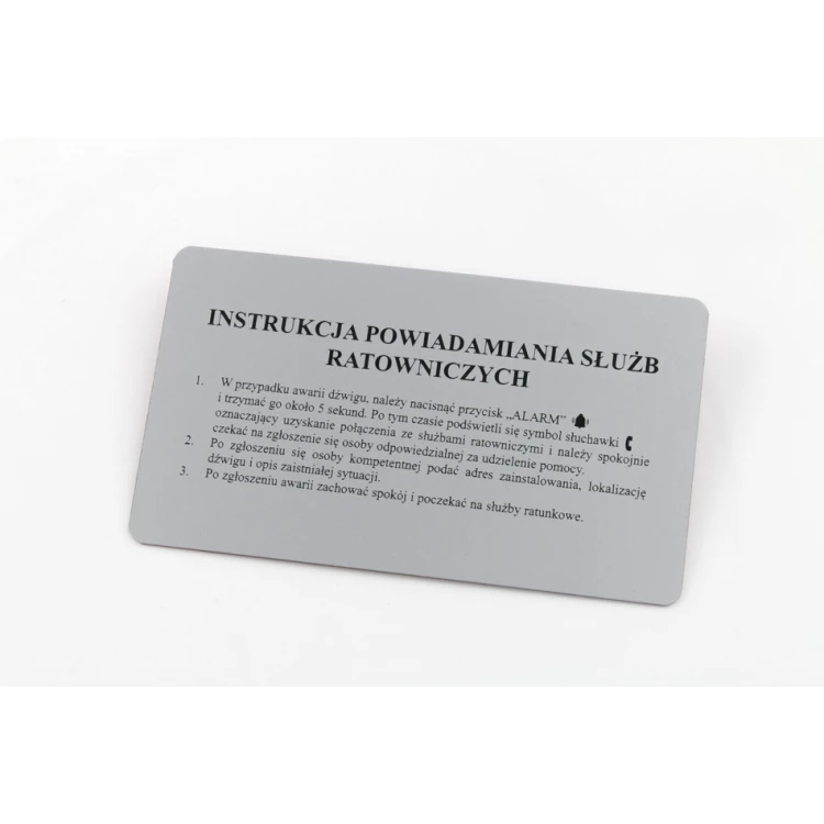 Gravierte Industrieplaketten aus Aluply-Aluminium - Abmessungen: 175x100mm - TAB136