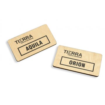 Holzplaketten/Visitenkarten - UV-DRUCK - Abm. 90x50x3mm