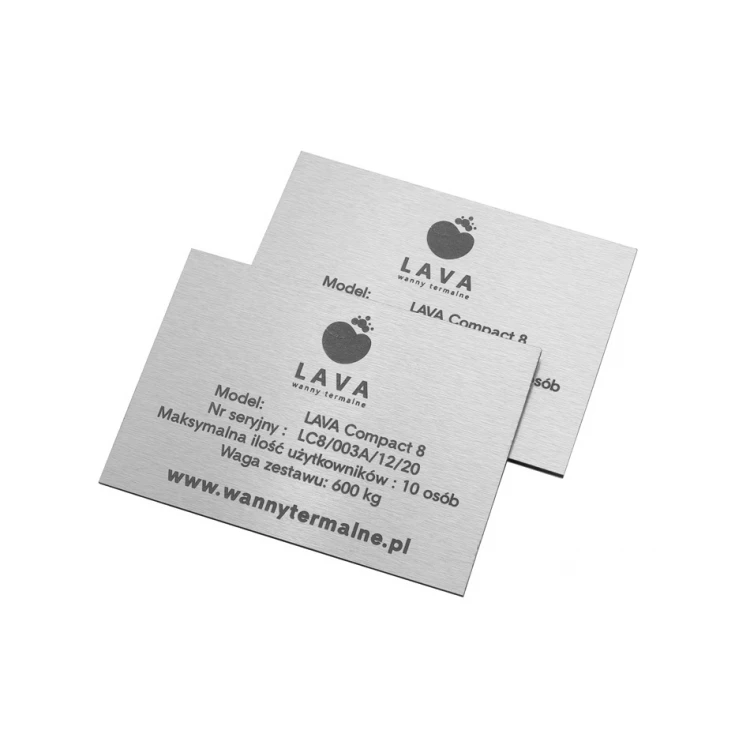 Lasergegravierter Schild - DIBOND GEBÜRSTET 3mm Maße: 100x70mm - TAB124