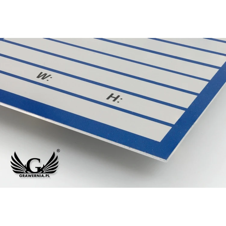 Namensschilder - eloxiertes Aluminium - unverwüstlicher Druck - Abmessungen 100x80mm - TZN038