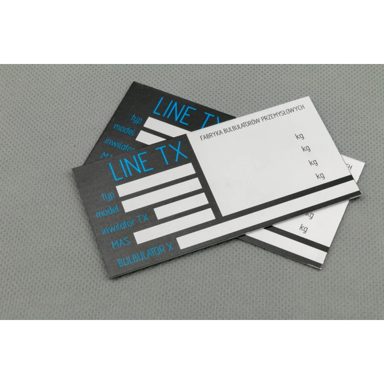 Eloxierte Aluminium-Namensschilder - unverwüstlicher Druck - Maße: 100x50mm