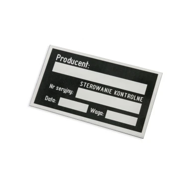 Namensschilder aus eloxiertem Aluminium - unverwüstlicher Druck - Maße: 70x40mm